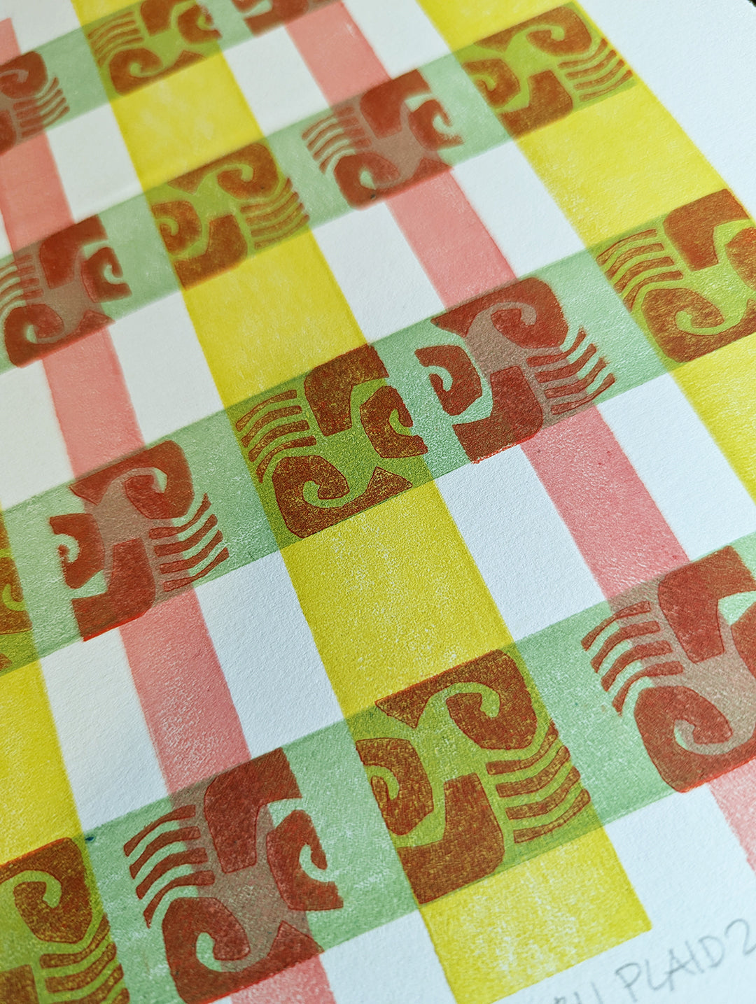 Kitchen Plaid 2 closeup