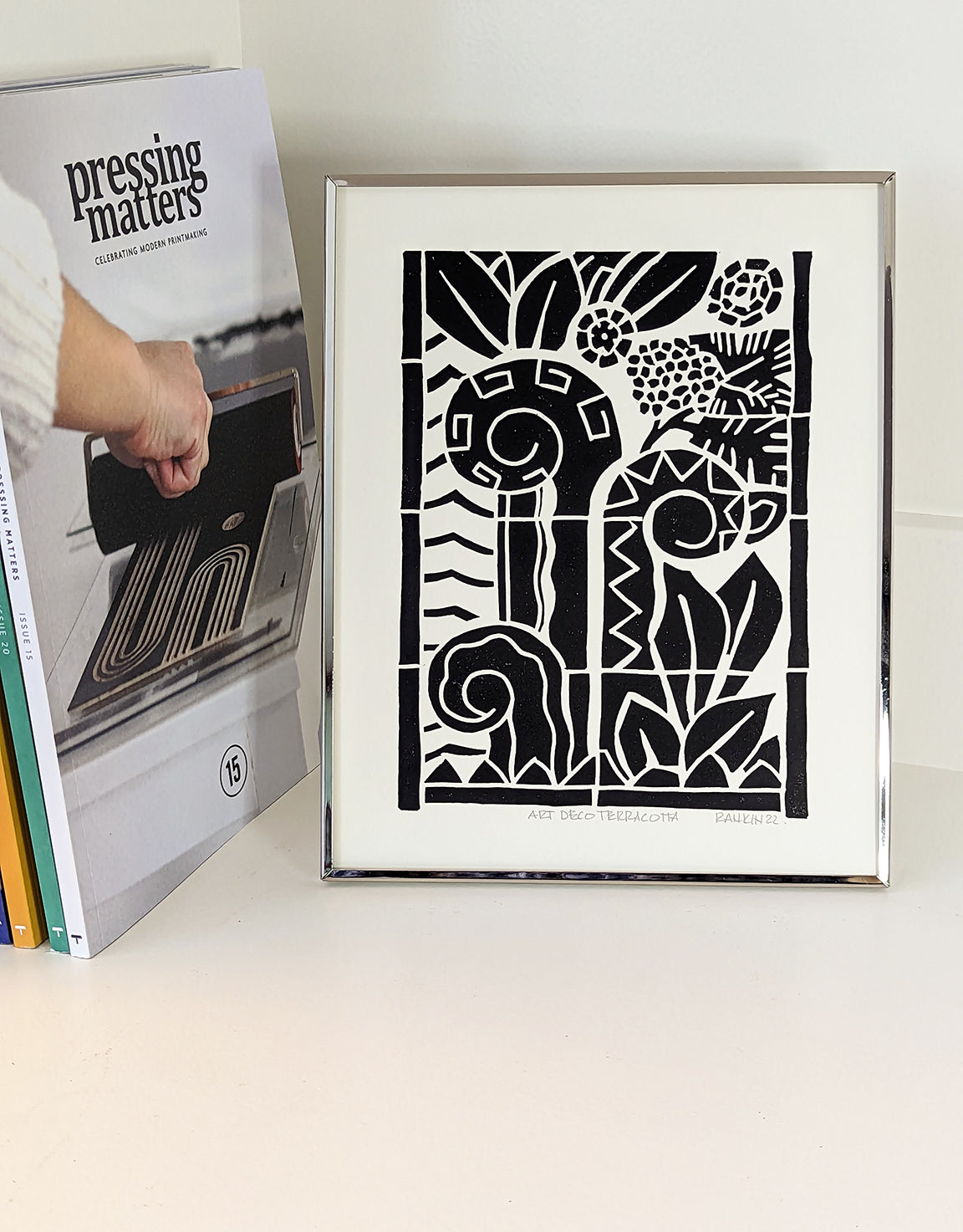 Art Deco Terracotta Framed