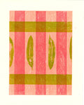 Croton Plaid 2 collagraph print