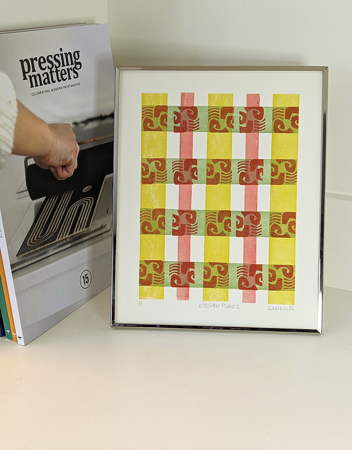 Kitchen Plaid 2 Framed