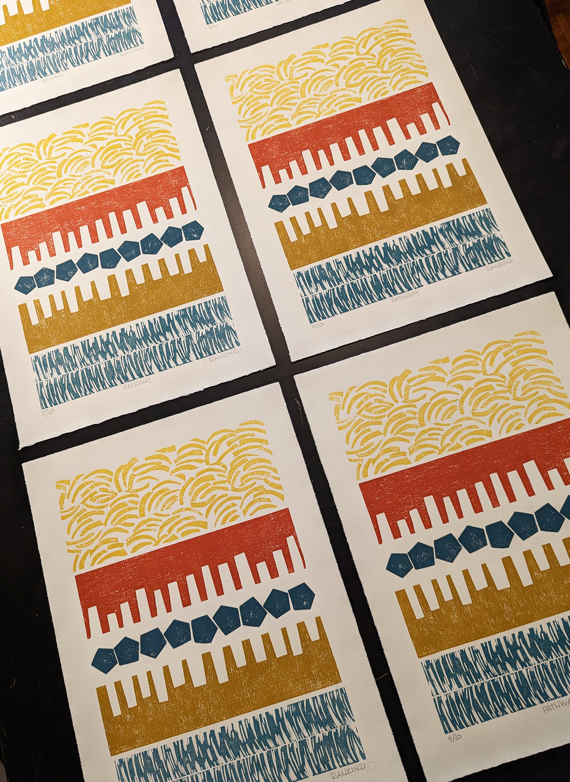 Pathway print drying