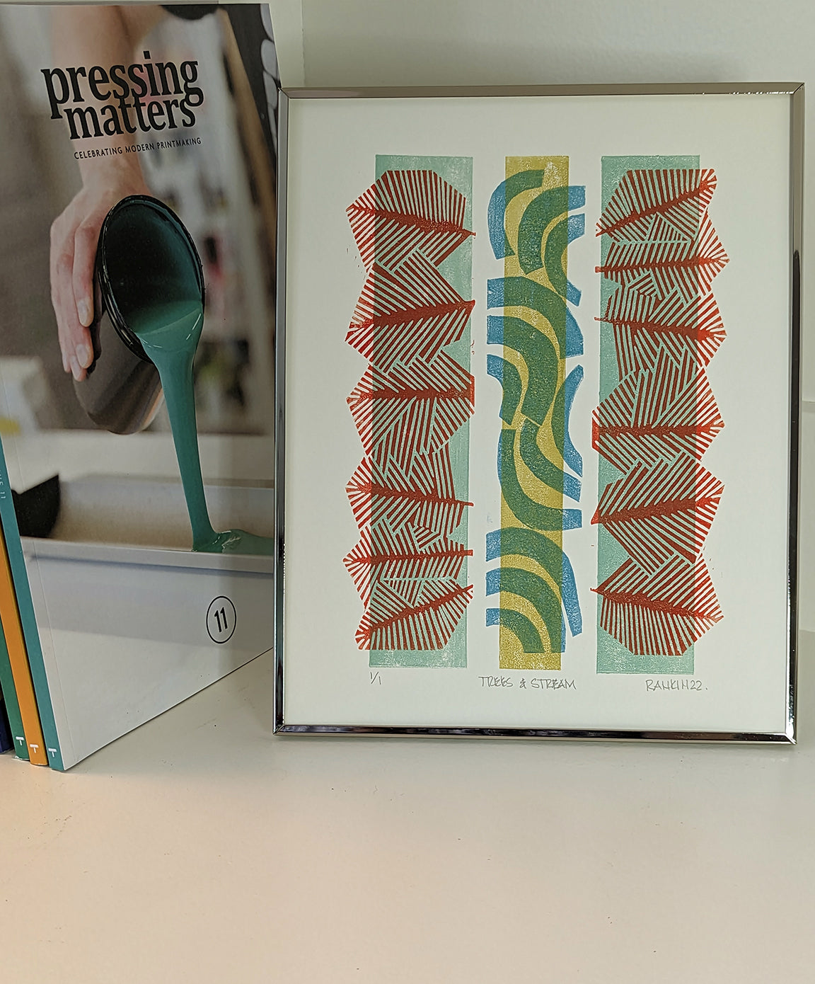 Trees & Stream Framed