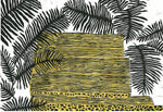 Backyard Steps 13"x9" Linocut Print