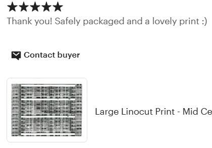 Singapore Architecture Linoprint - Brutalist Building Linocut Print - BLOCK 232 FULL FRONTAL by Margaret Rankin