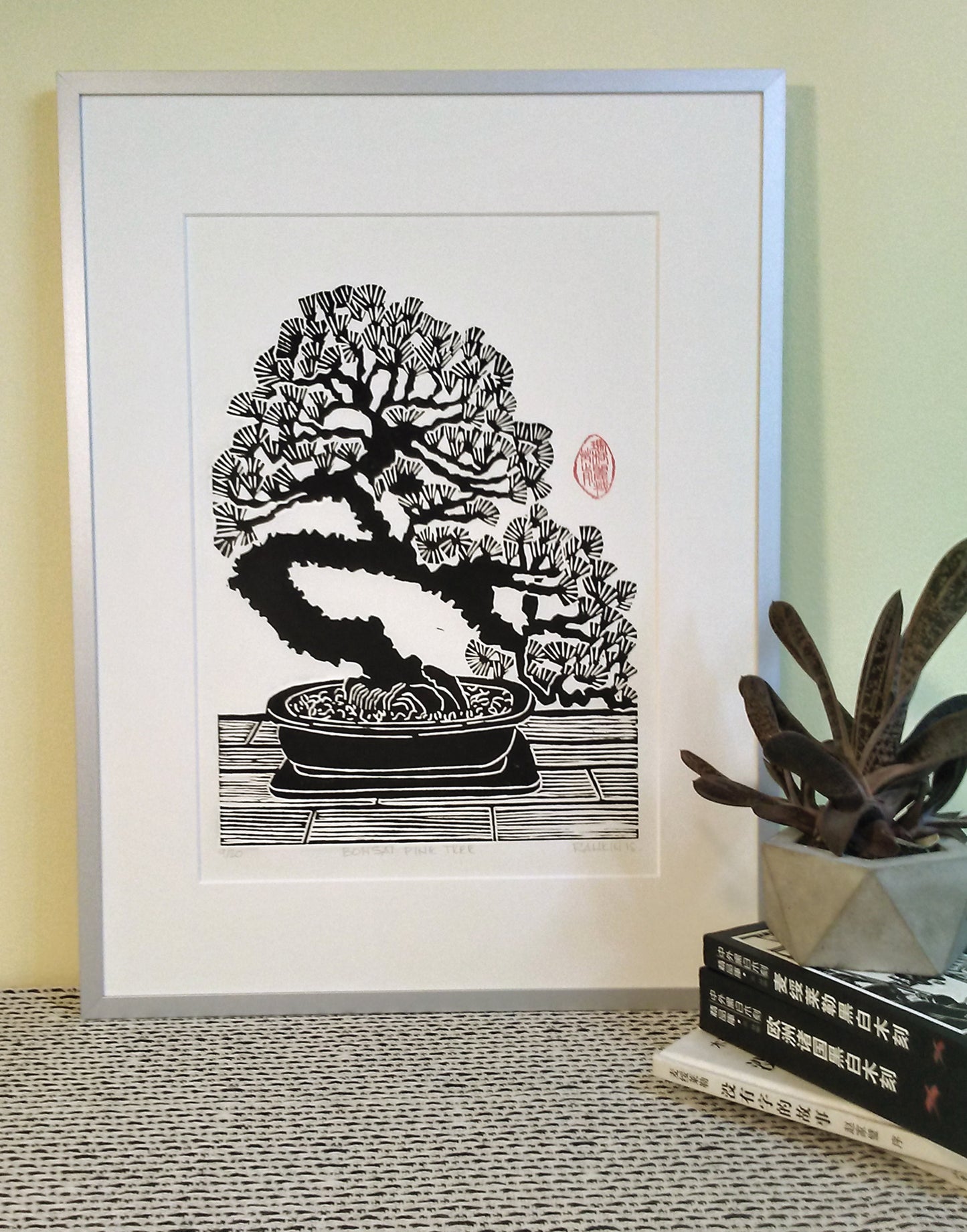 Bonsai Pine Print Framed