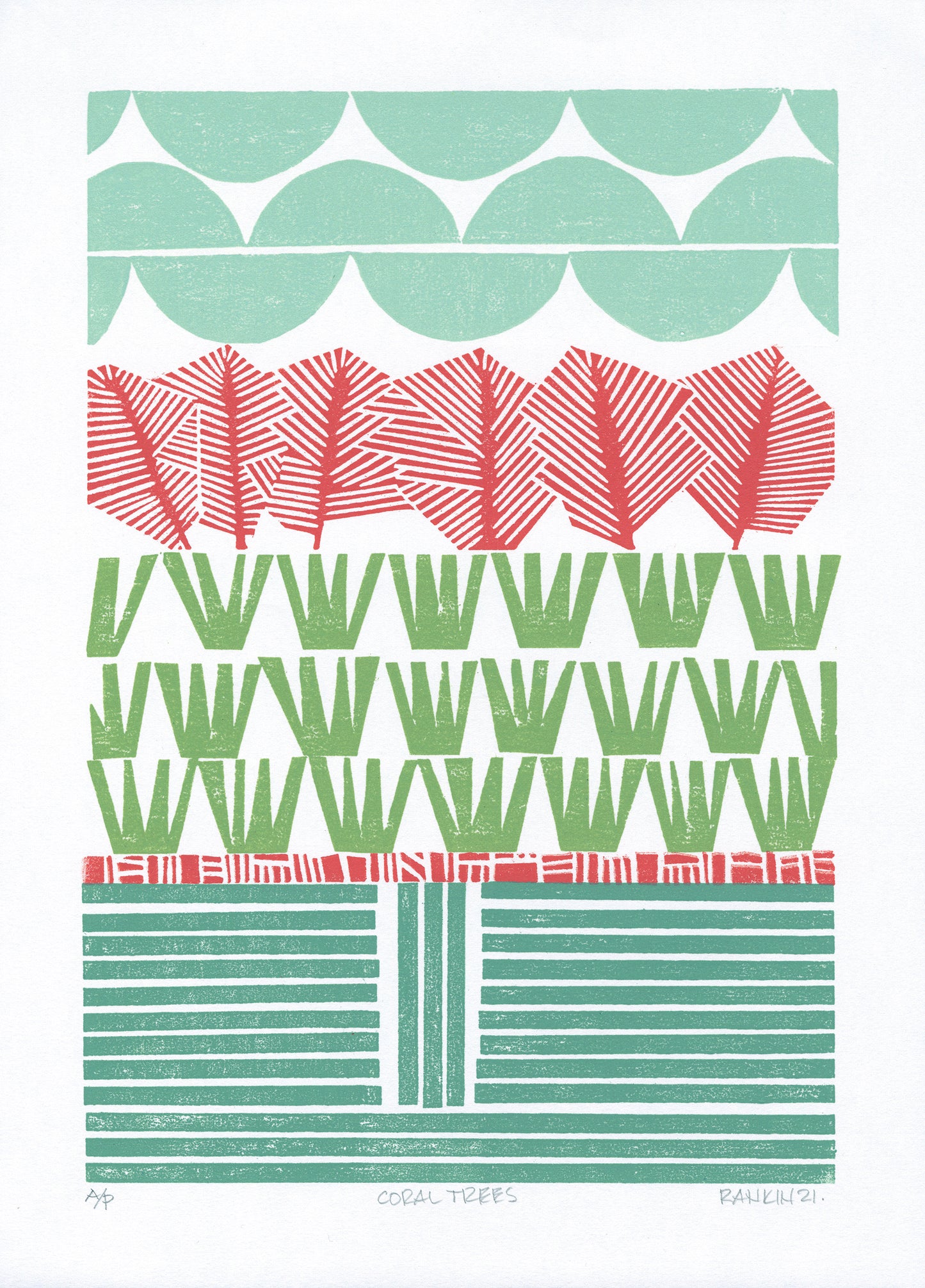 Coral Trees Print