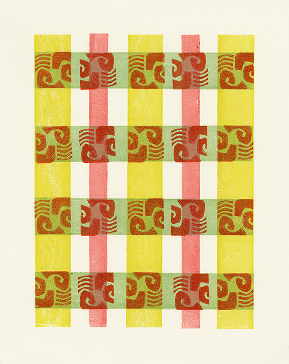 Kitchen Plaid 2 Monoprint