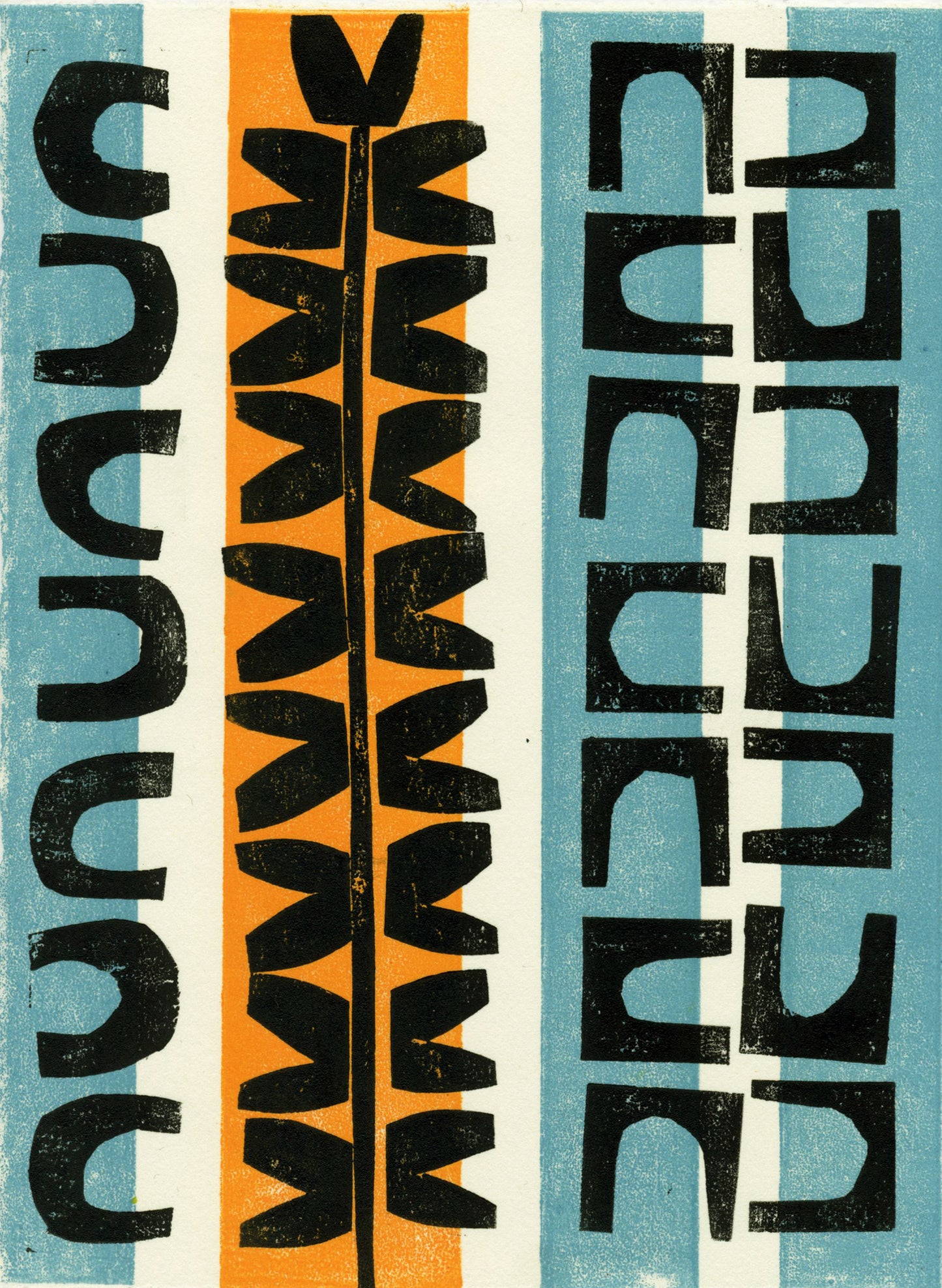 Spring Colours 3  6"x8" monoprint