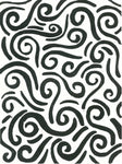 Swirls Linocut Print