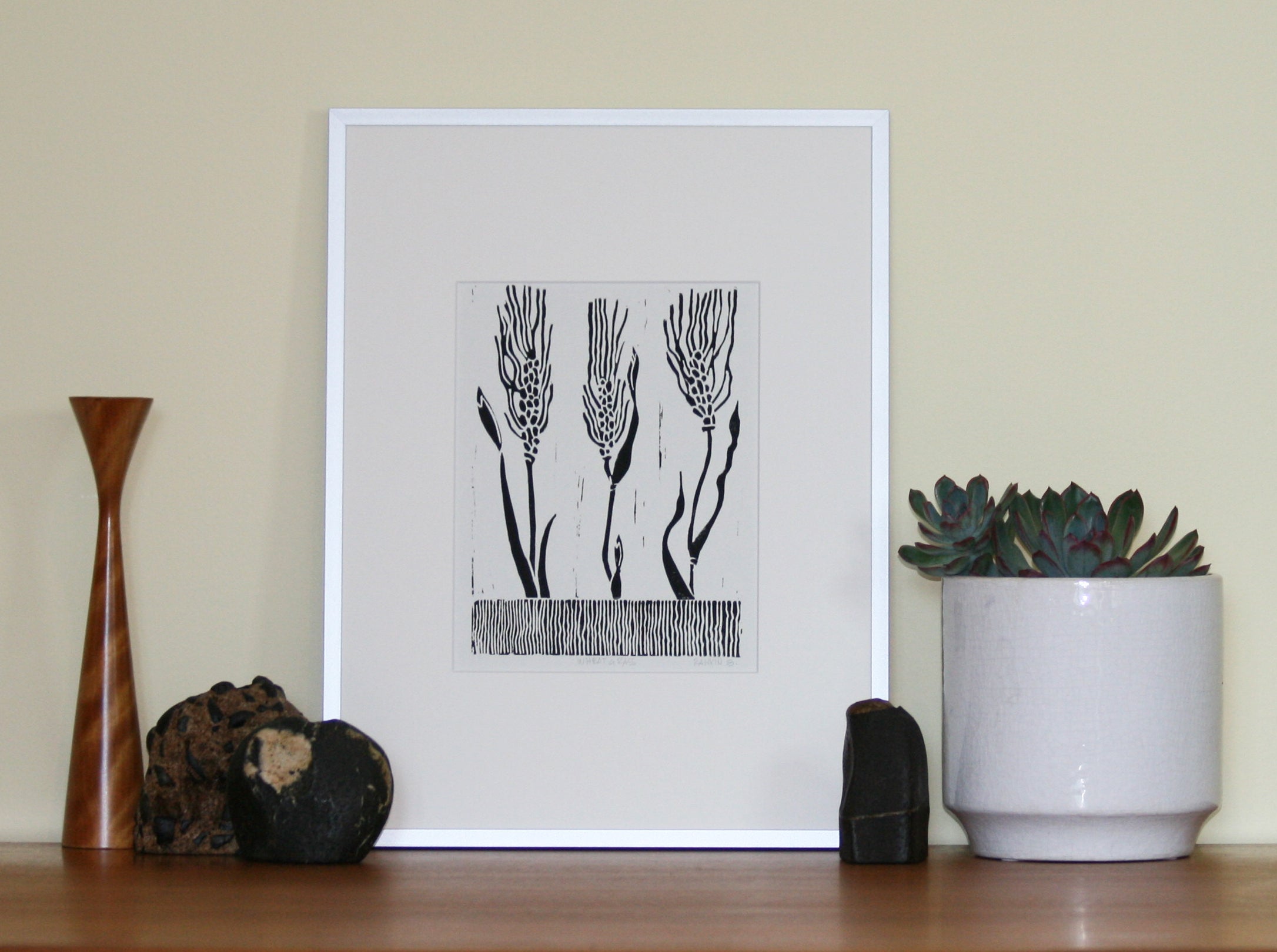 Wheat Grass Framed